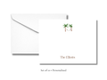 Personalized Palm Tree Stationery | Tropical Flat Notecards with Envelopes | Custom Name Note Cards | Summer Stationery Set | Set of 10