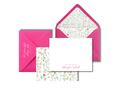 Personalized Floral Stationery | Pink Envelope Liner Notecards | Custom Monogram Note Cards | Preppy Floral Stationery | Bridal Shower Gift
