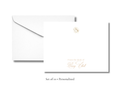 Personalized White Rose Stationery | Elegant Floral A2 Notecards with Envelopes | Custom “From the Desk Of” Note Cards | Stationery Set