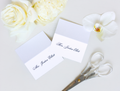 Wedding Place Cards | Personalized Name Cards | Folded Escort Cards | Custom Table Setting Cards | Printed Wedding Stationery